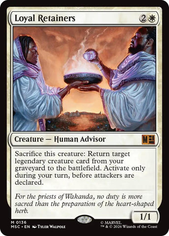 Image for Loyal Retainers (Surge Foil) (136) (Commander: Marvel Super Heroes) - Magic: The Gathering