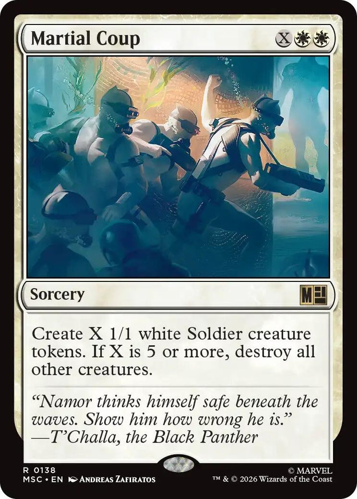 Image for Martial Coup (Surge Foil) (138) (Commander: Marvel Super Heroes) - Magic: The Gathering