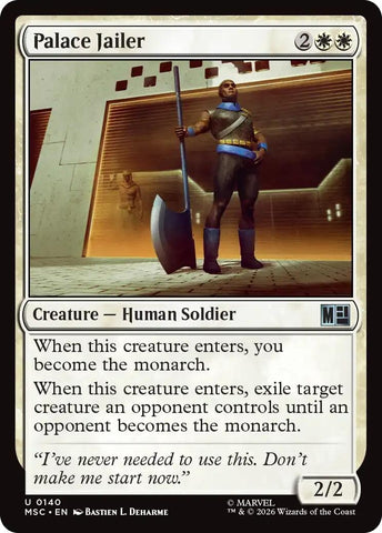 Image for Palace Jailer (Surge Foil) (140) (Commander: Marvel Super Heroes) - Magic: The Gathering