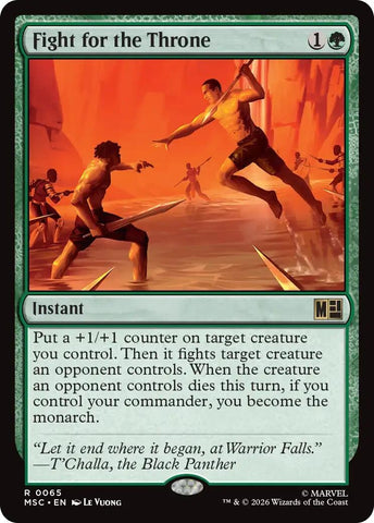 Image for Fight for the Throne (Surge Foil) (65) (Commander: Marvel Super Heroes) - Magic: The Gathering