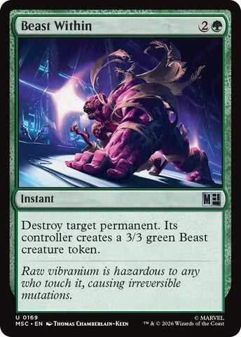 Image for Beast Within (Surge Foil) (169) (Commander: Marvel Super Heroes) - Magic: The Gathering