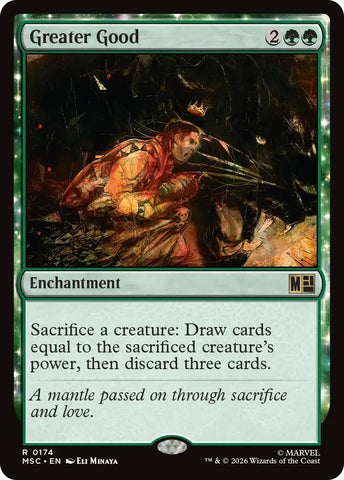 Image for Greater Good (Surge Foil) (174) (Commander: Marvel Super Heroes) - Magic: The Gathering
