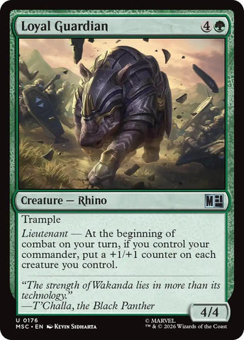 Image for Loyal Guardian (Surge Foil) (176) (Commander: Marvel Super Heroes) - Magic: The Gathering
