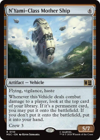 Image for N'Yami-Class Mother Ship (Surge Foil) (110) (Commander: Marvel Super Heroes) - Magic: The Gathering