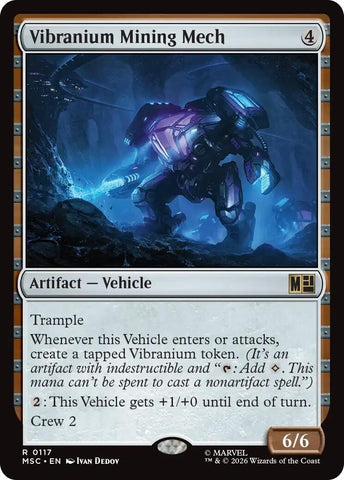 Image for Vibranium Mining Mech (Surge Foil) (117) (Commander: Marvel Super Heroes) - Magic: The Gathering