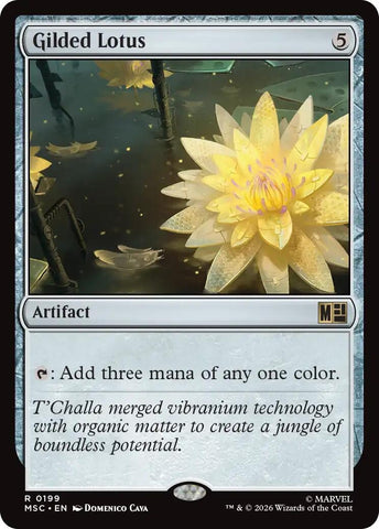 Image for Gilded Lotus (Surge Foil) (199) (Commander: Marvel Super Heroes) - Magic: The Gathering