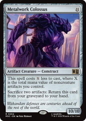 Image for Metalwork Colossus (Surge Foil) (204) (Commander: Marvel Super Heroes) - Magic: The Gathering