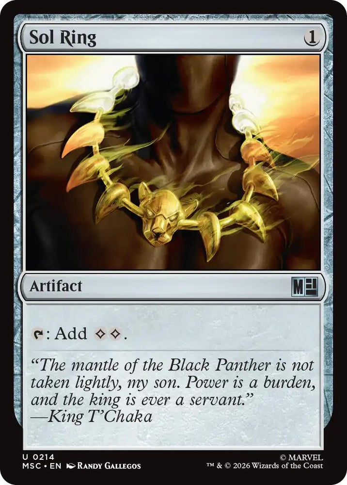 Image for Sol Ring (0214) (Surge Foil) (214) (Commander: Marvel Super Heroes) - Magic: The Gathering