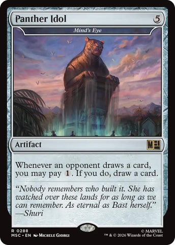 Image for Panther Idol - Mind's Eye (Surge Foil) (288) (Commander: Marvel Super Heroes) - Magic: The Gathering