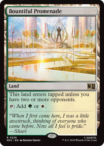 Image for Bountiful Promenade (Surge Foil) (226) (Commander: Marvel Super Heroes) - Magic: The Gathering