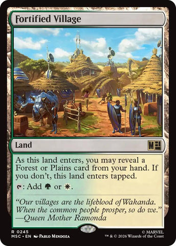 Image for Fortified Village (Surge Foil) (245) (Commander: Marvel Super Heroes) - Magic: The Gathering
