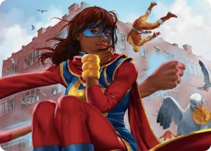 Image for Ms. Marvel, Kamala Khan Art Card (5) (Art Series: Marvel Super Heroes) (AAMSH) - Magic: The Gathering