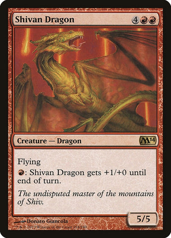 Image for Shivan Dragon (154) [Magic 2014 (M14)]