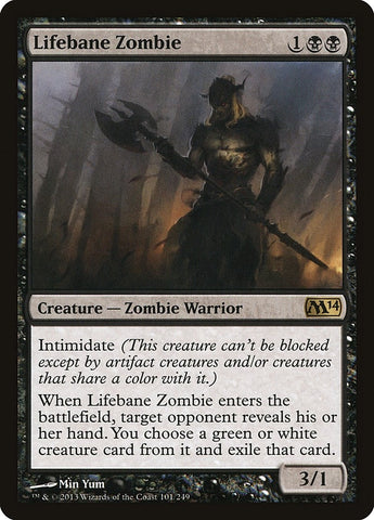 Image for Lifebane Zombie (101) [Magic 2014 (M14)]