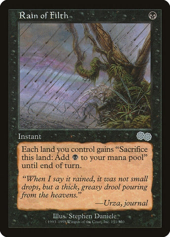 Image for Rain of Filth (151) - Magic: The Gathering