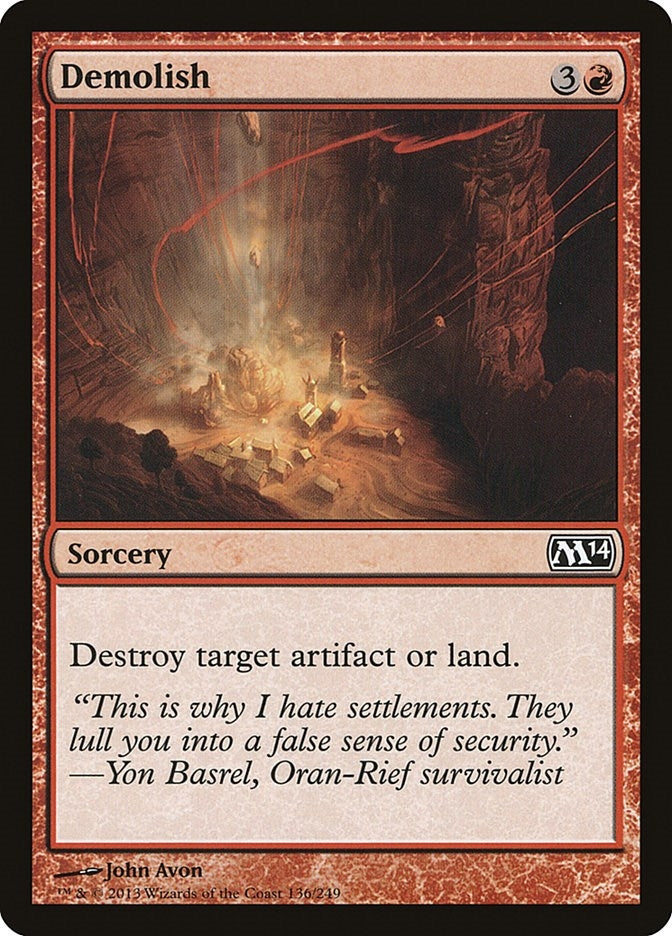 Image for Demolish (136) [Magic 2014 (M14)]