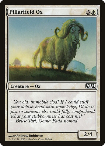 Image for Pillarfield Ox (28) [Magic 2014 (M14)]