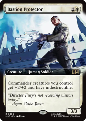 Image for Bastion Protector (Extended Art) (296) (Commander: Marvel Super Heroes) - Magic: The Gathering