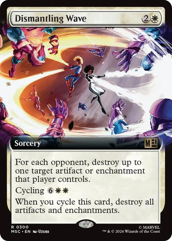 Image for Dismantling Wave (Extended Art) (300) (Commander: Marvel Super Heroes) - Magic: The Gathering