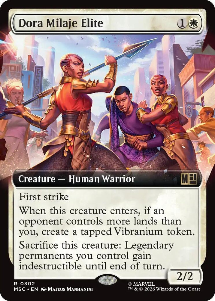 Image for Dora Milaje Elite (Extended Art) (302) (Commander: Marvel Super Heroes) - Magic: The Gathering