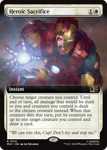 Image for Heroic Sacrifice (Extended Art) (310) (Commander: Marvel Super Heroes) - Magic: The Gathering