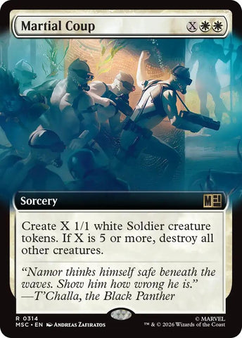 Image for Martial Coup (Extended Art) (314) (Commander: Marvel Super Heroes) - Magic: The Gathering