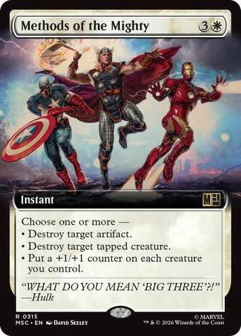 Image for Methods of the Mighty (Extended Art) (315) (Commander: Marvel Super Heroes) - Magic: The Gathering