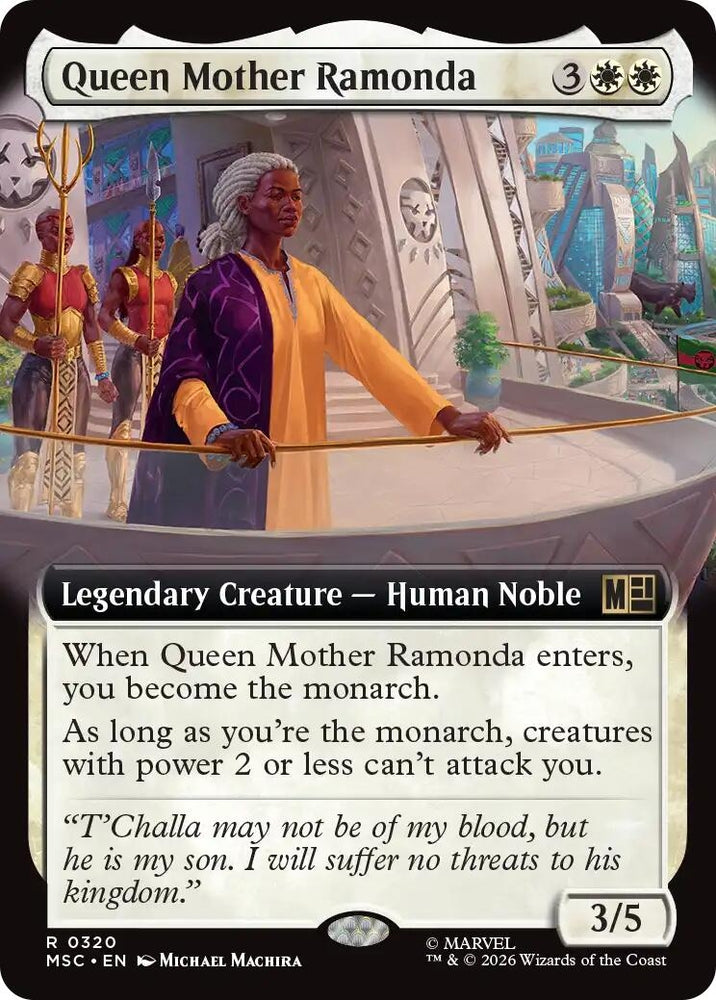 Image for Queen Mother Ramonda (Extended Art) (320) (Commander: Marvel Super Heroes) - Magic: The Gathering