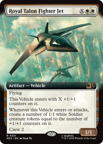 Image for Royal Talon Fighter Jet (Extended Art) (321) (Commander: Marvel Super Heroes) - Magic: The Gathering