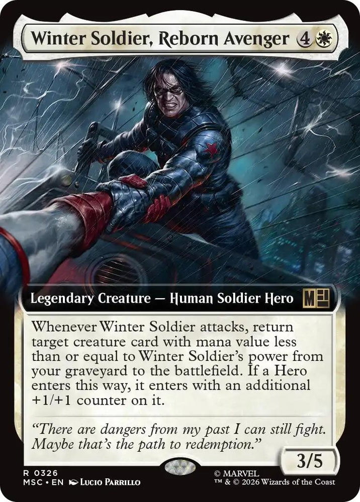 Image for Winter Soldier, Reborn Avenger (Extended Art) (326) (Commander: Marvel Super Heroes) - Magic: The Gathering