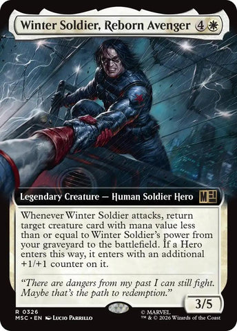 Image for Winter Soldier, Reborn Avenger (Extended Art) (326) (Commander: Marvel Super Heroes) - Magic: The Gathering