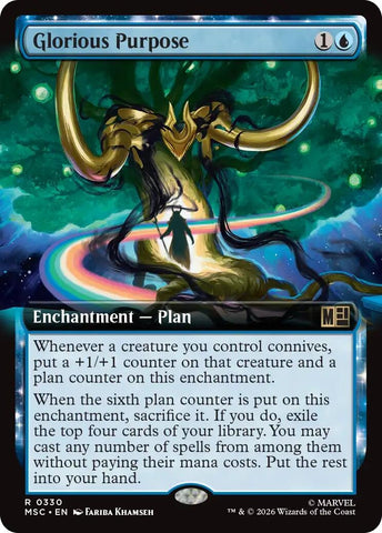 Image for Glorious Purpose (Extended Art) (330) (Commander: Marvel Super Heroes) - Magic: The Gathering
