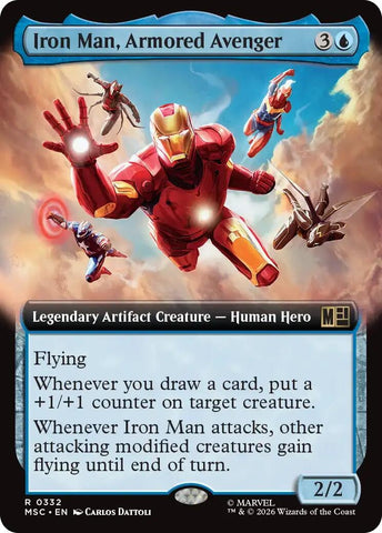 Image for Iron Man, Armored Avenger (Extended Art) (332) (Commander: Marvel Super Heroes) - Magic: The Gathering