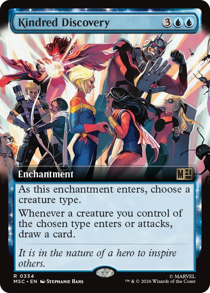 Image for Kindred Discovery (Extended Art) (334) (Commander: Marvel Super Heroes) - Magic: The Gathering