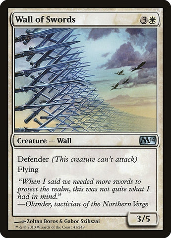 Image for Wall of Swords (41) [Magic 2014 (M14)]