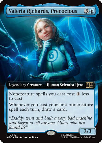 Image for Valeria Richards, Precocious (Extended Art) (342) (Commander: Marvel Super Heroes) - Magic: The Gathering