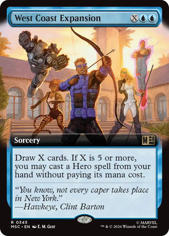 Image for West Coast Expansion (Extended Art) (345) (Commander: Marvel Super Heroes) - Magic: The Gathering