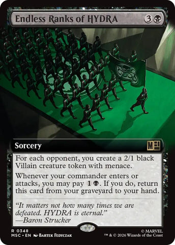 Image for Endless Ranks of HYDRA (Extended Art) (348) (Commander: Marvel Super Heroes) - Magic: The Gathering