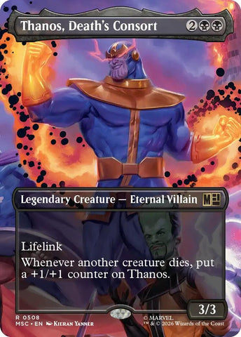 Image for Thanos, Death's Consort (Extended Art) (508) (Commander: Marvel Super Heroes) - Magic: The Gathering