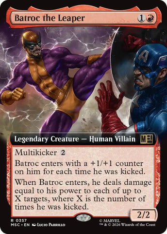 Image for Batroc the Leaper (Extended Art) (357) (Commander: Marvel Super Heroes) - Magic: The Gathering