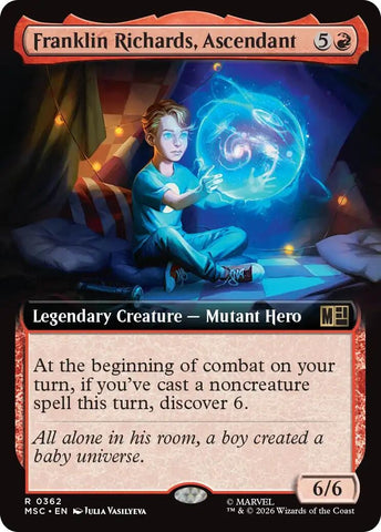 Image for Franklin Richards, Ascendant (Extended Art) (362) (Commander: Marvel Super Heroes) - Magic: The Gathering