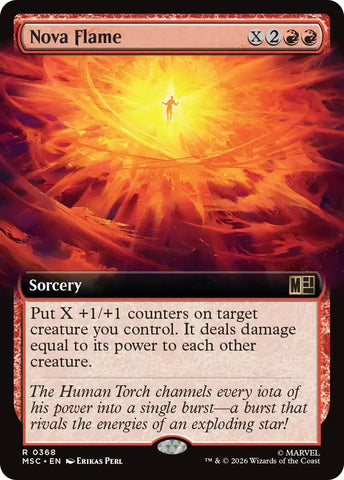 Image for Nova Flame (Extended Art) (368) (Commander: Marvel Super Heroes) - Magic: The Gathering