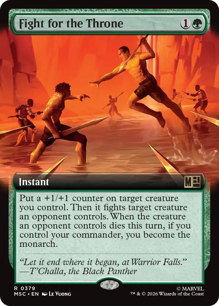 Image for Fight for the Throne (Extended Art) (379) (Commander: Marvel Super Heroes) - Magic: The Gathering