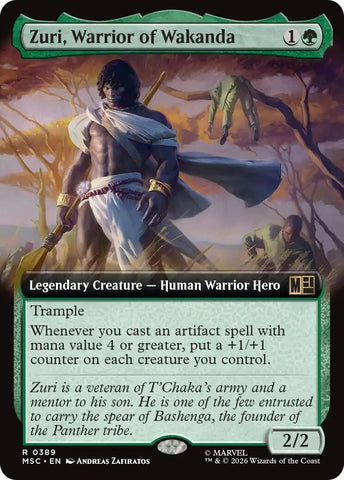 Image for Zuri, Warrior of Wakanda (Extended Art) (389) (Commander: Marvel Super Heroes) - Magic: The Gathering