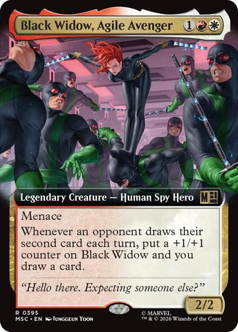 Image for Black Widow, Agile Avenger (Extended Art) (395) (Commander: Marvel Super Heroes) - Magic: The Gathering