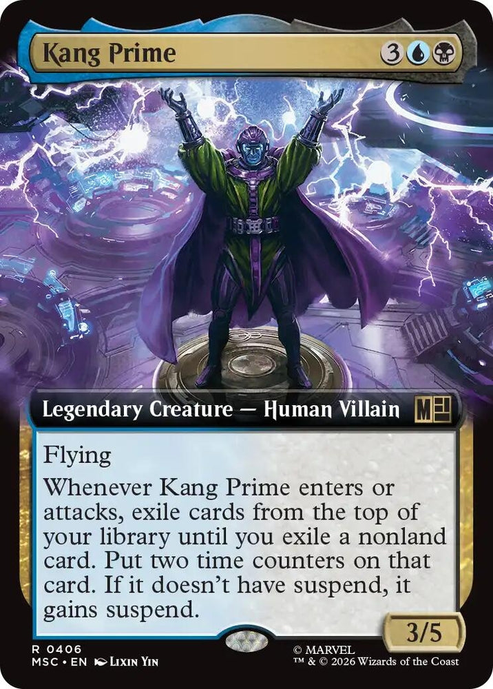 Image for Kang Prime (Extended Art) (406) (Commander: Marvel Super Heroes) - Magic: The Gathering