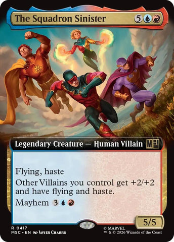 Image for The Squadron Sinister (Extended Art) (417) (Commander: Marvel Super Heroes) - Magic: The Gathering
