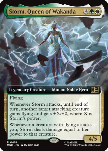 Image for Storm, Queen of Wakanda (Extended Art) (418) (Commander: Marvel Super Heroes) - Magic: The Gathering