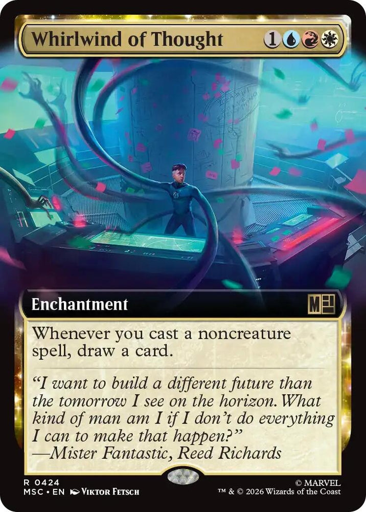 Image for Whirlwind of Thought (Extended Art) (424) (Commander: Marvel Super Heroes) - Magic: The Gathering