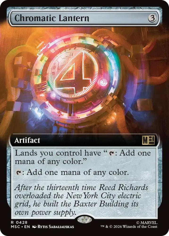 Image for Chromatic Lantern (Extended Art) (428) (Commander: Marvel Super Heroes) - Magic: The Gathering